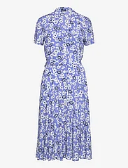 Polo Ralph Lauren - Floral Crepe Short-Sleeve Dress - sommerkleider - 1578 blue cosmos - 0