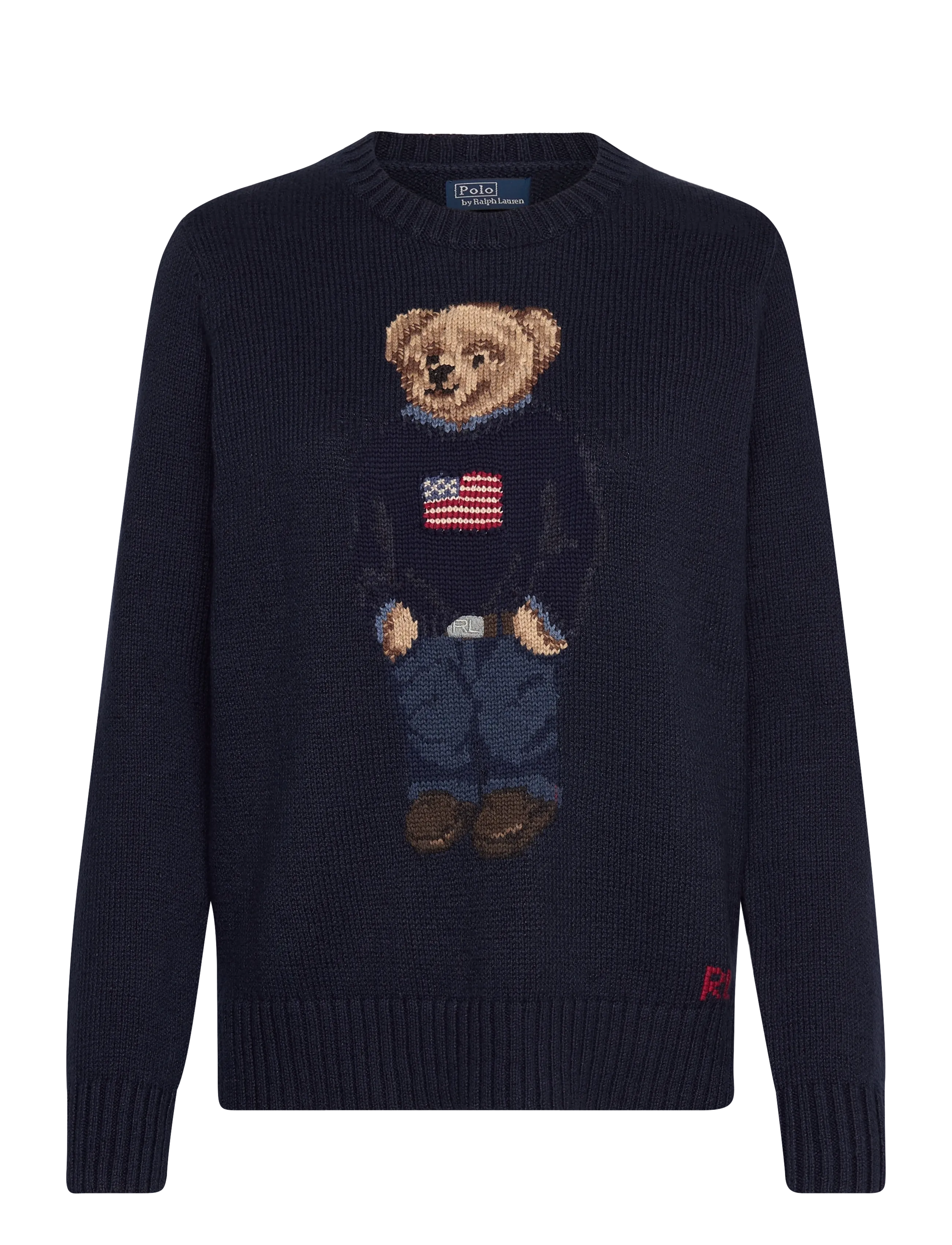 Polo Ralph Lauren Polo Bear Cotton-Linen Sweater - Tøj - NAVY MULTI / navy