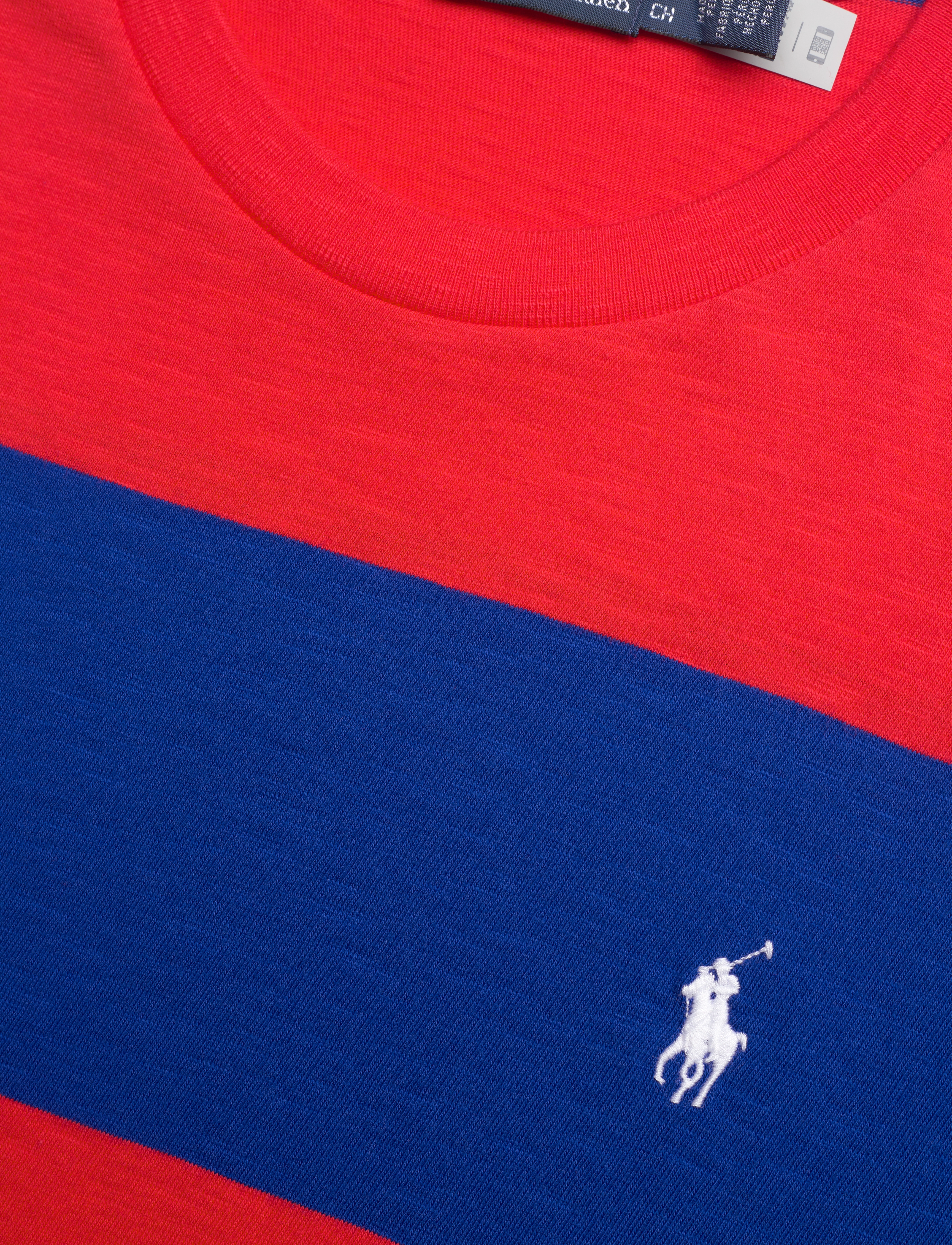 Polo Ralph Lauren - Striped Jersey Tee Dress - sapphire star/bri - 2