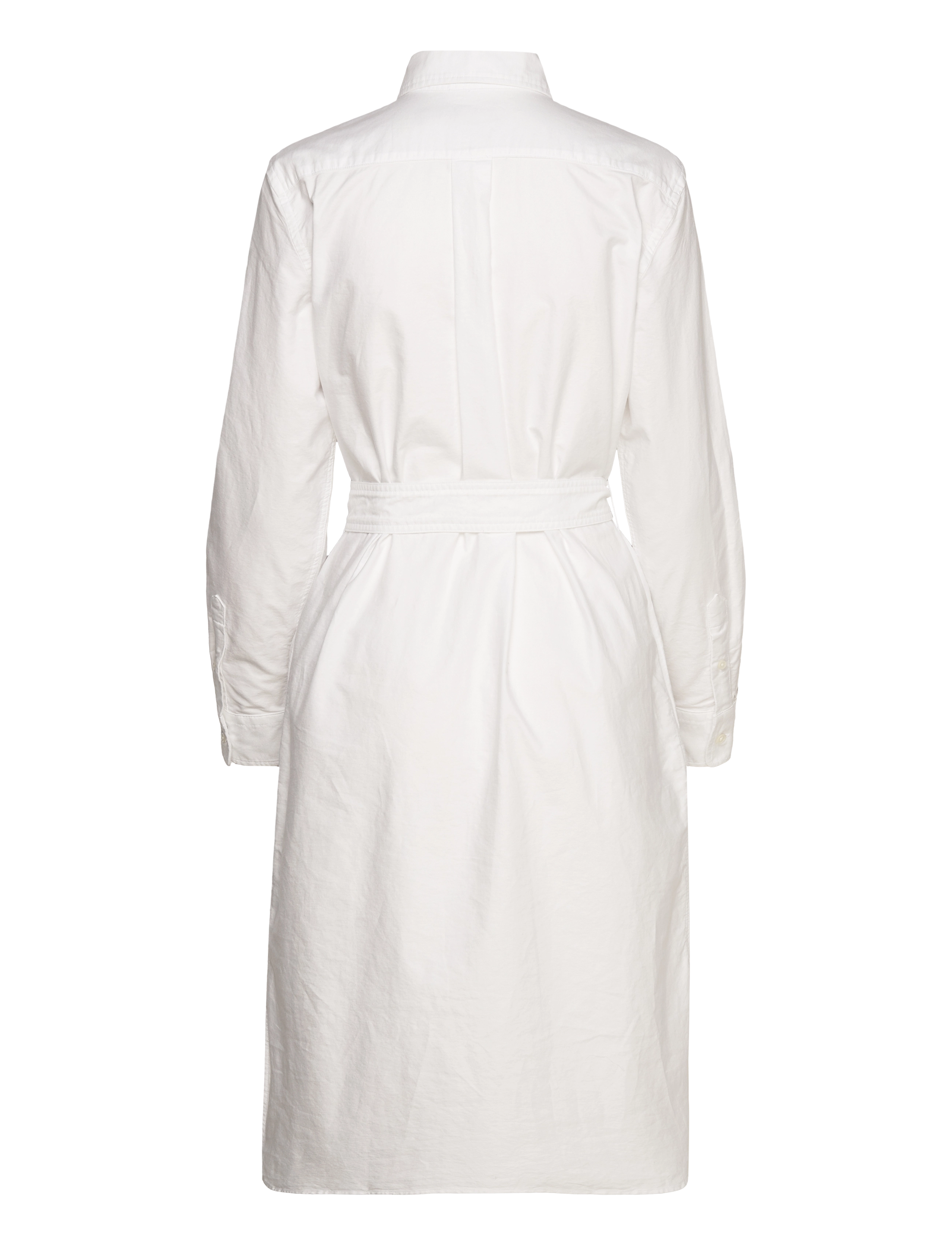 Polo Ralph Lauren - Belted Cotton Oxford Shirtdress - konfirmationstøj - bsr white - 2