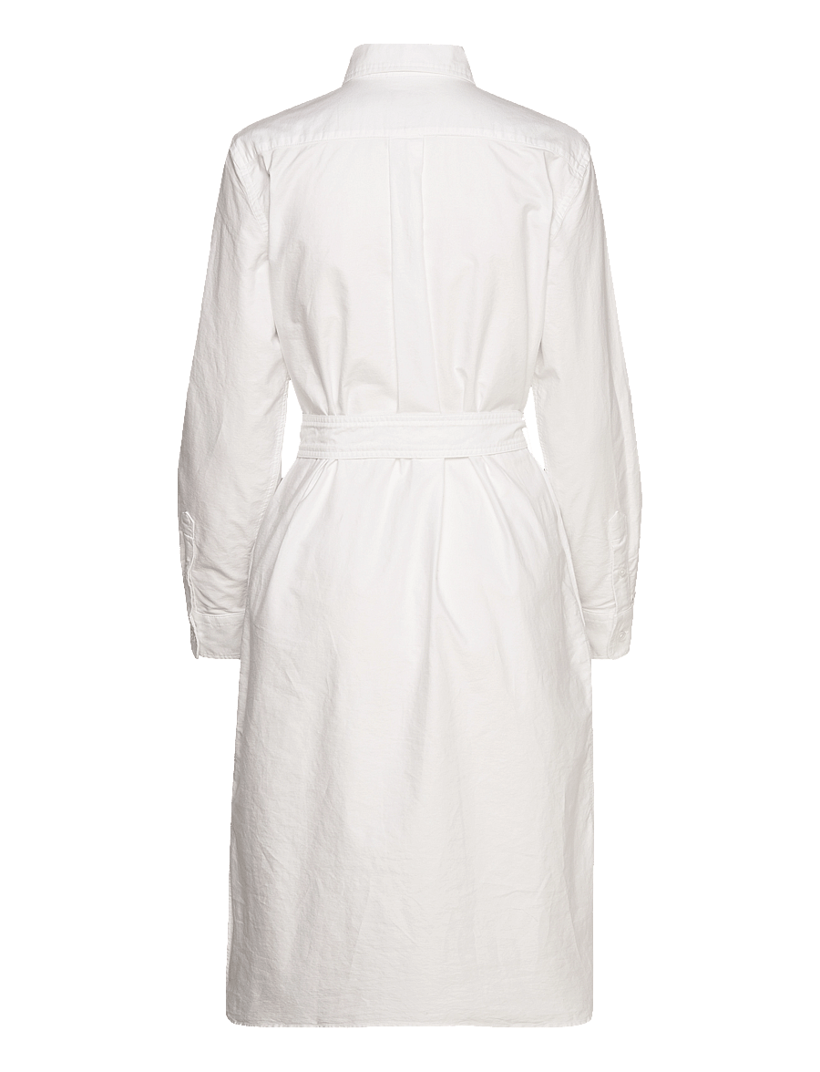 Polo Ralph Lauren - Belted Cotton Oxford Shirtdress - konfirmationstøj - bsr white - 2