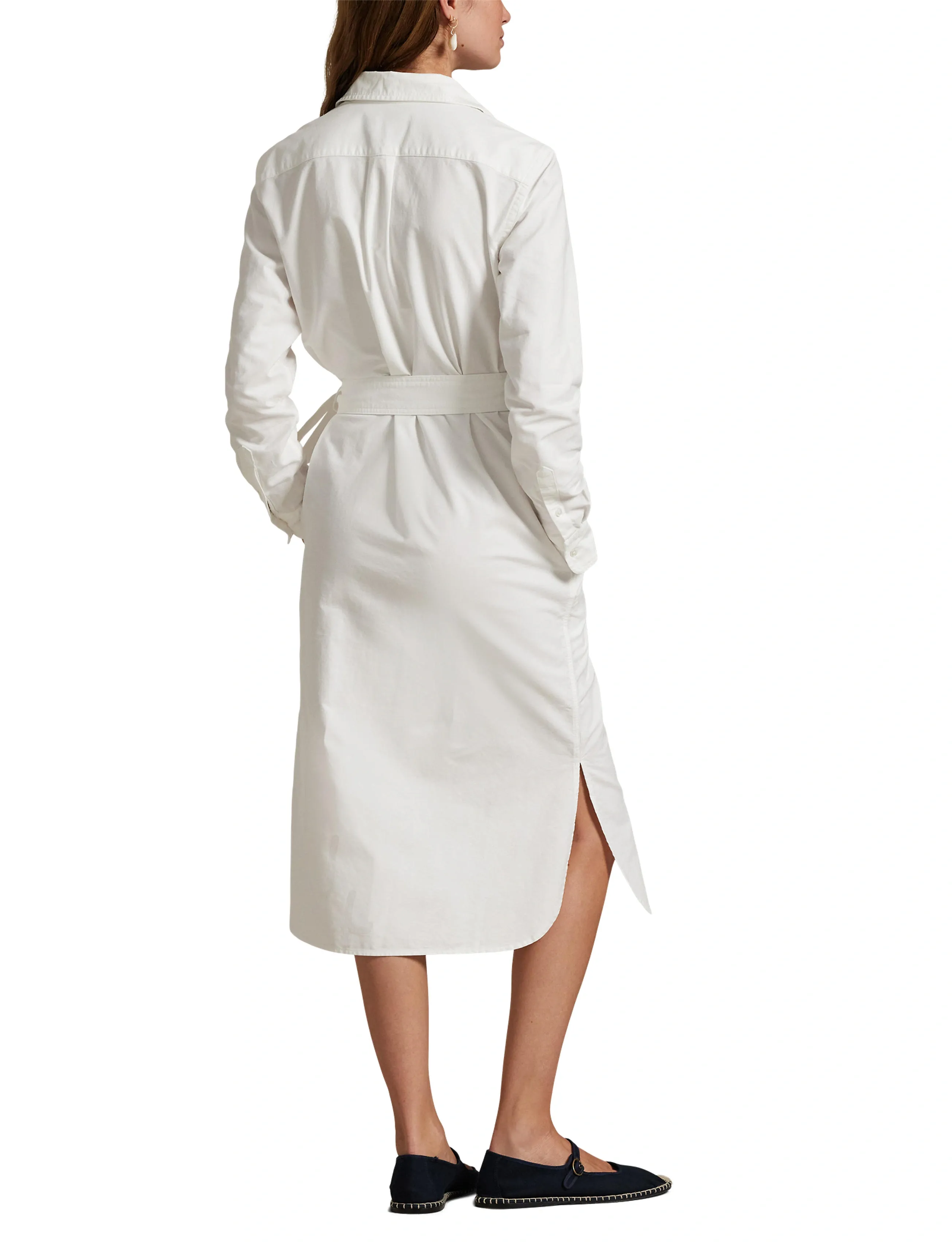 Polo Ralph Lauren Belted Cotton Oxford Shirtdress skjortklänningar dam – bild 7