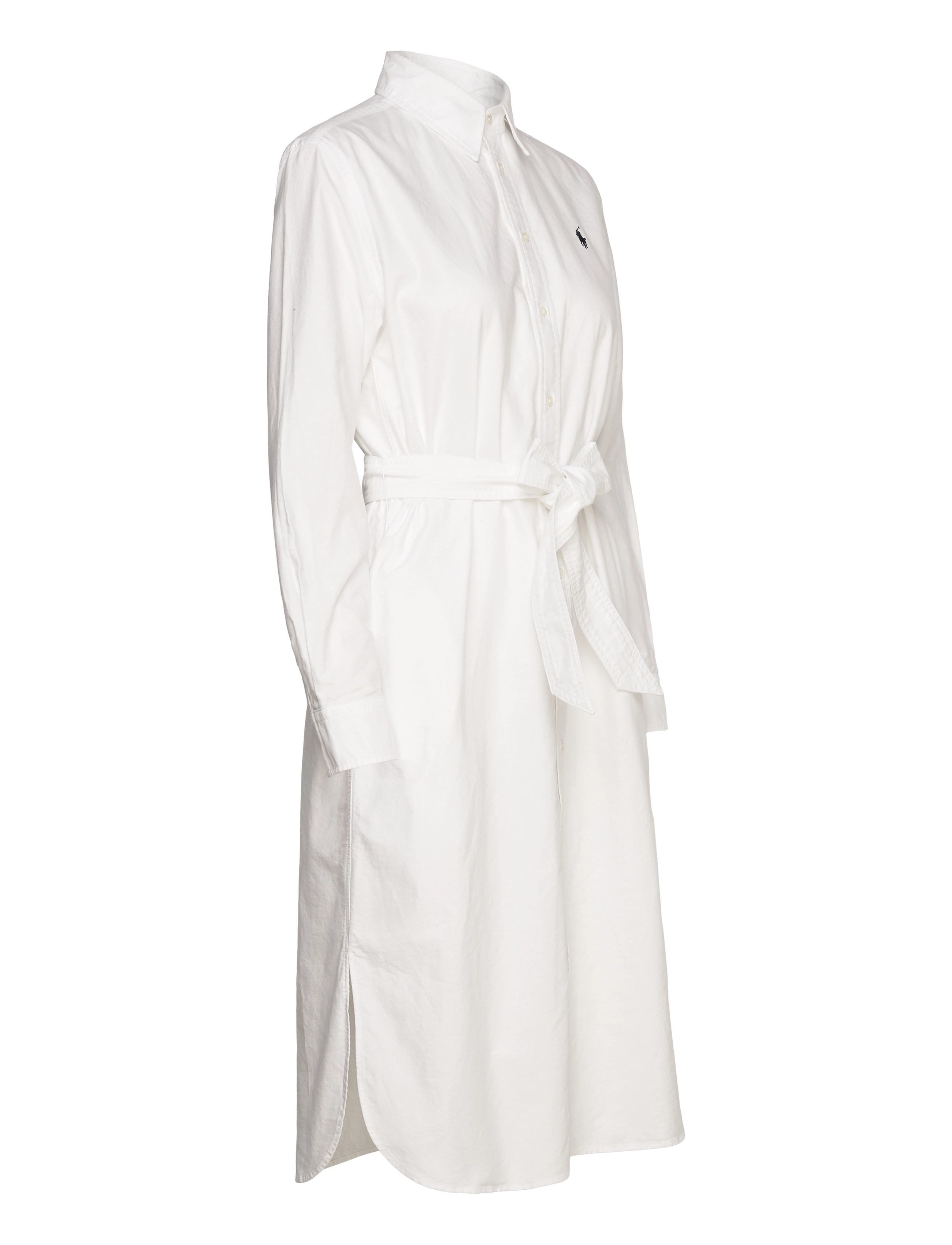 Polo Ralph Lauren - Belted Cotton Oxford Shirtdress - konfirmationstøj - bsr white - 3