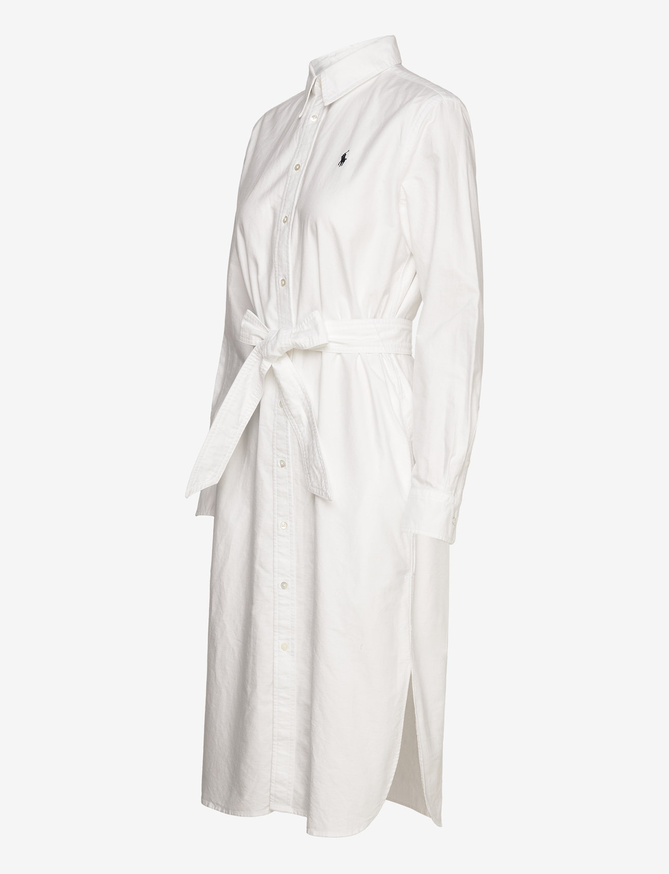 Polo Ralph Lauren - Belted Cotton Oxford Shirtdress - midi dresses - bsr white - 3