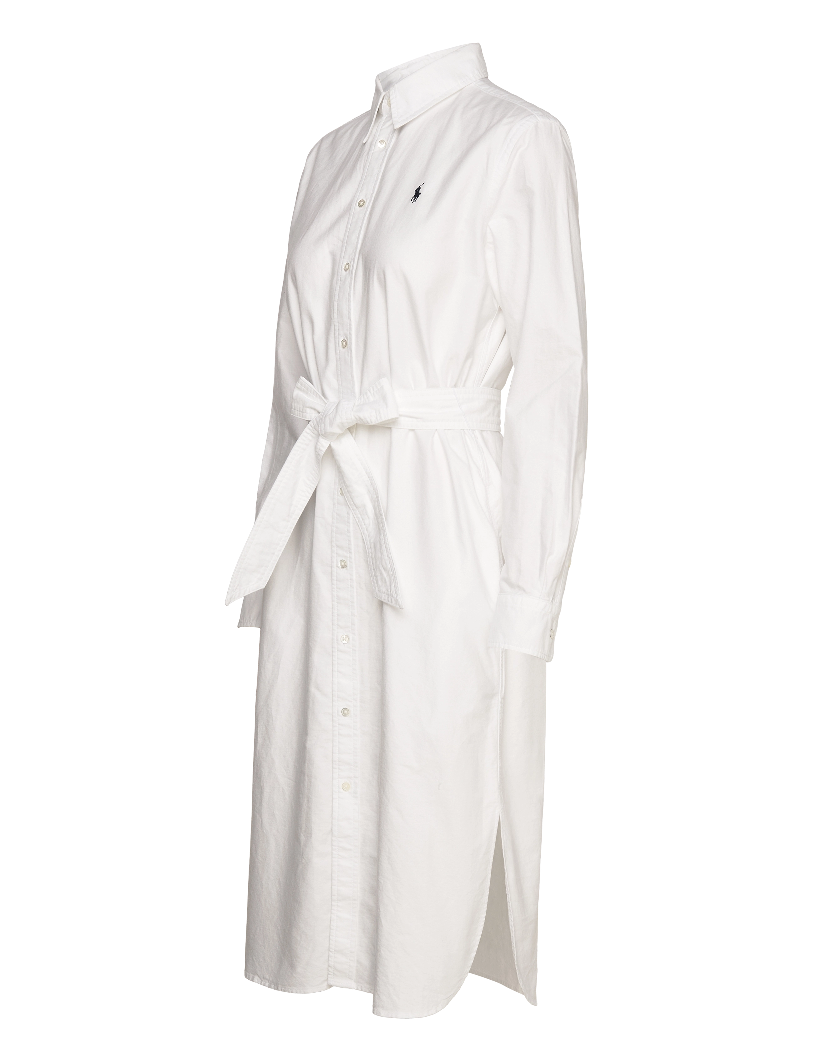 Polo Ralph Lauren - Belted Cotton Oxford Shirtdress - konfirmationstøj - bsr white - 4