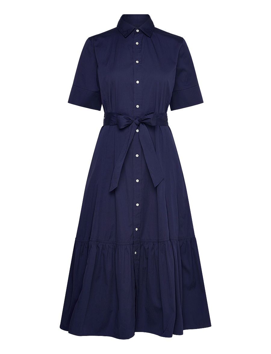 Polo Ralph Lauren - Tiered Cotton Shirtdress - midnight royal - 0