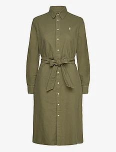 Belted Cotton Oxford Shirtdress, Polo Ralph Lauren