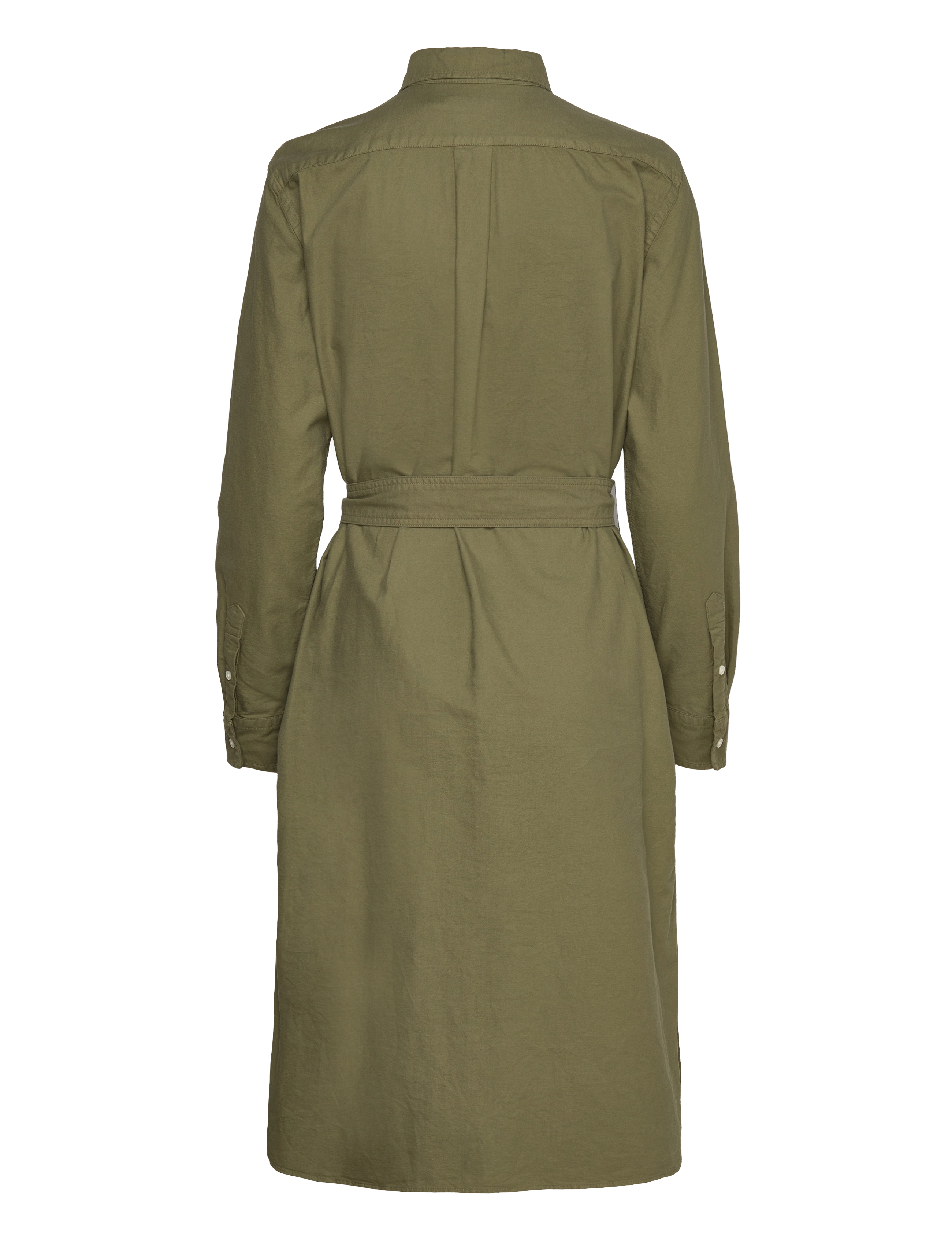 Polo Ralph Lauren - Belted Cotton Oxford Shirtdress - olive - 1