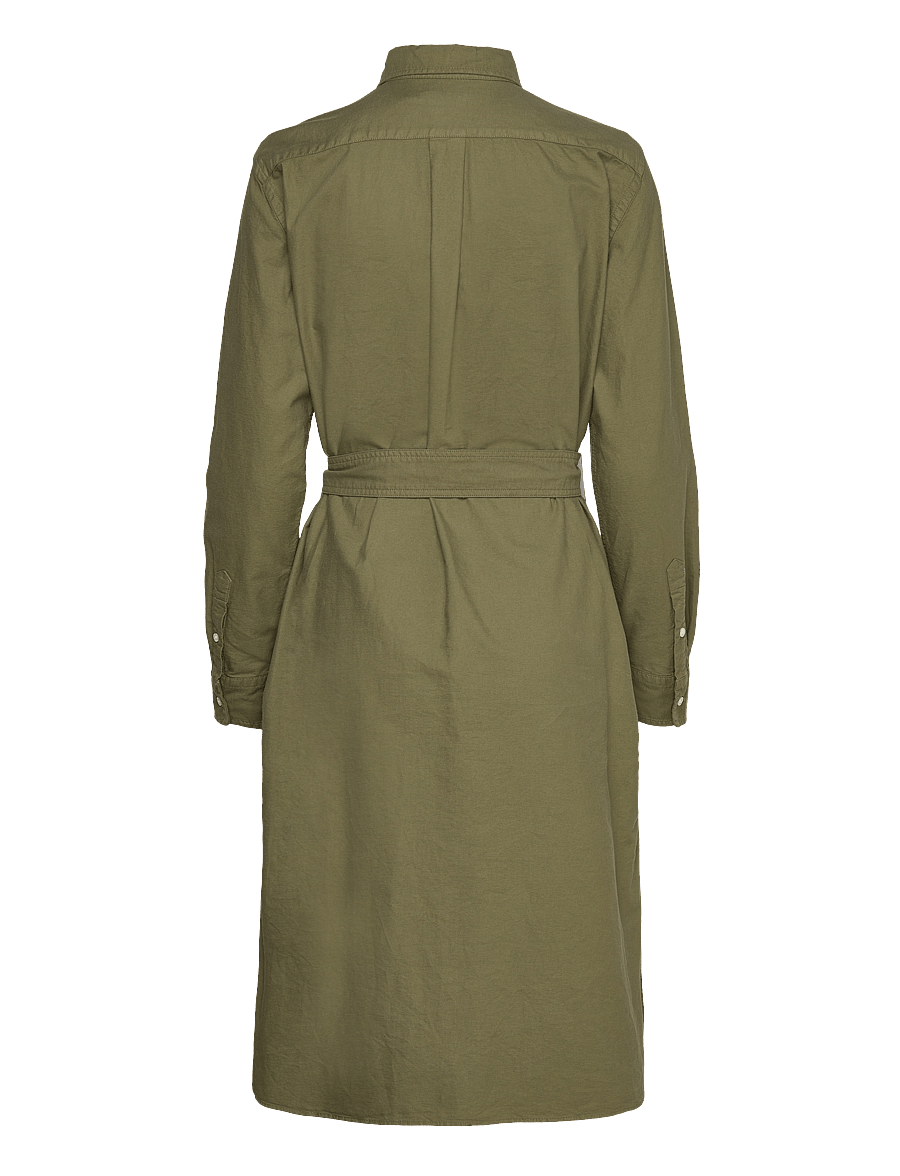 Polo Ralph Lauren - Belted Cotton Oxford Shirtdress - olive - 1