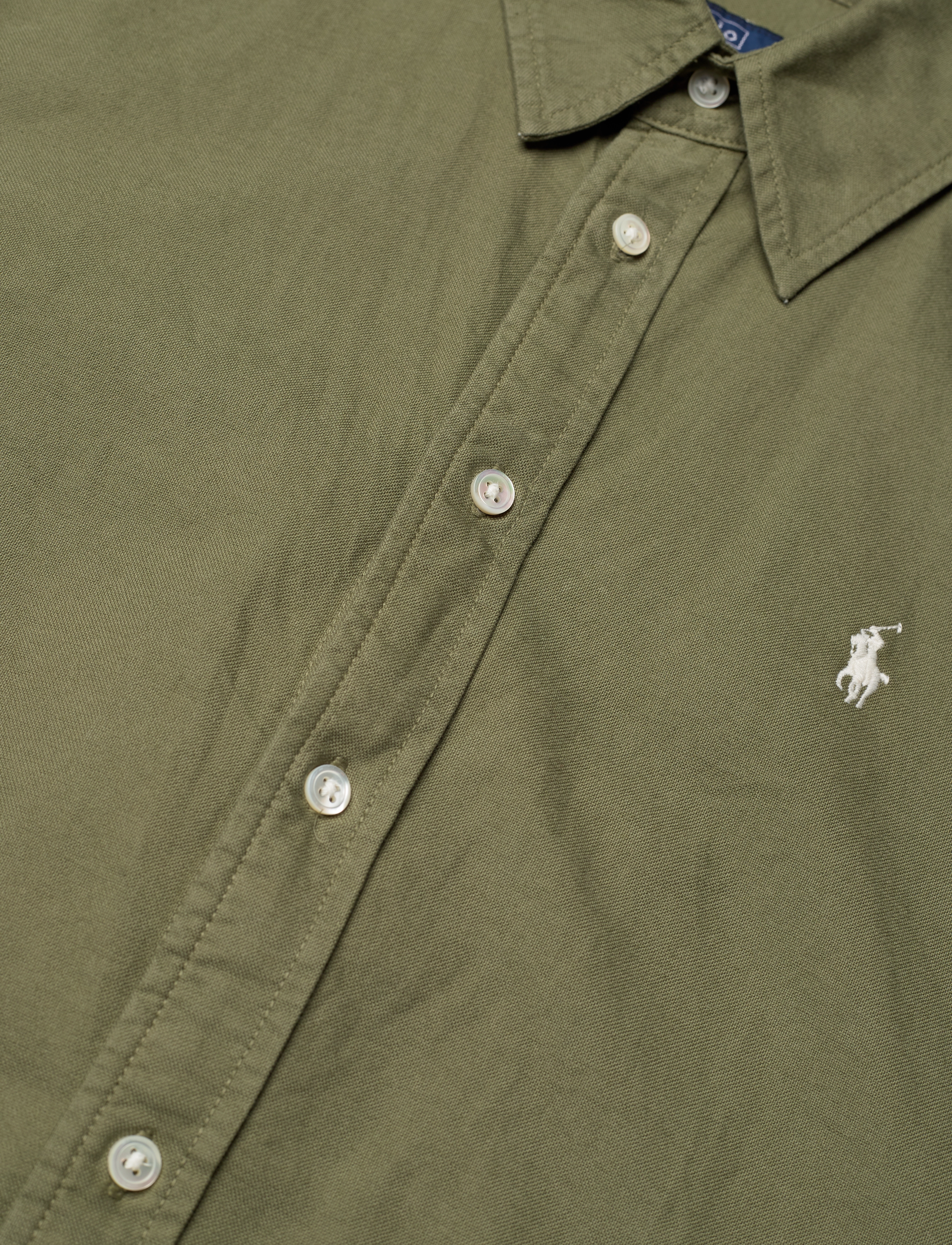 Polo Ralph Lauren - Belted Cotton Oxford Shirtdress - olive - 4