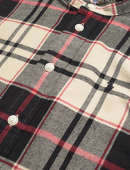 Polo Ralph Lauren - Plaid Cotton Twill Shirtdress - särkkleidid - 1495 black/cream/ - 2