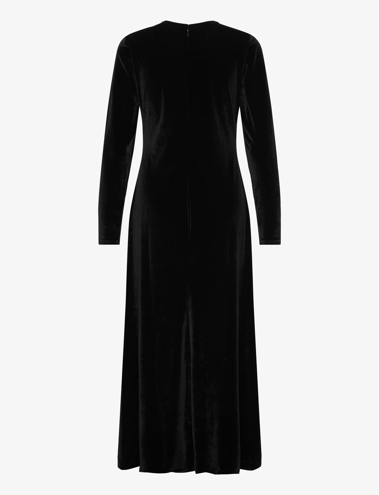 Polo Ralph Lauren - STRETCH VELVET-LSL-DAD - vidutinio ilgio suknelės - polo black - 1