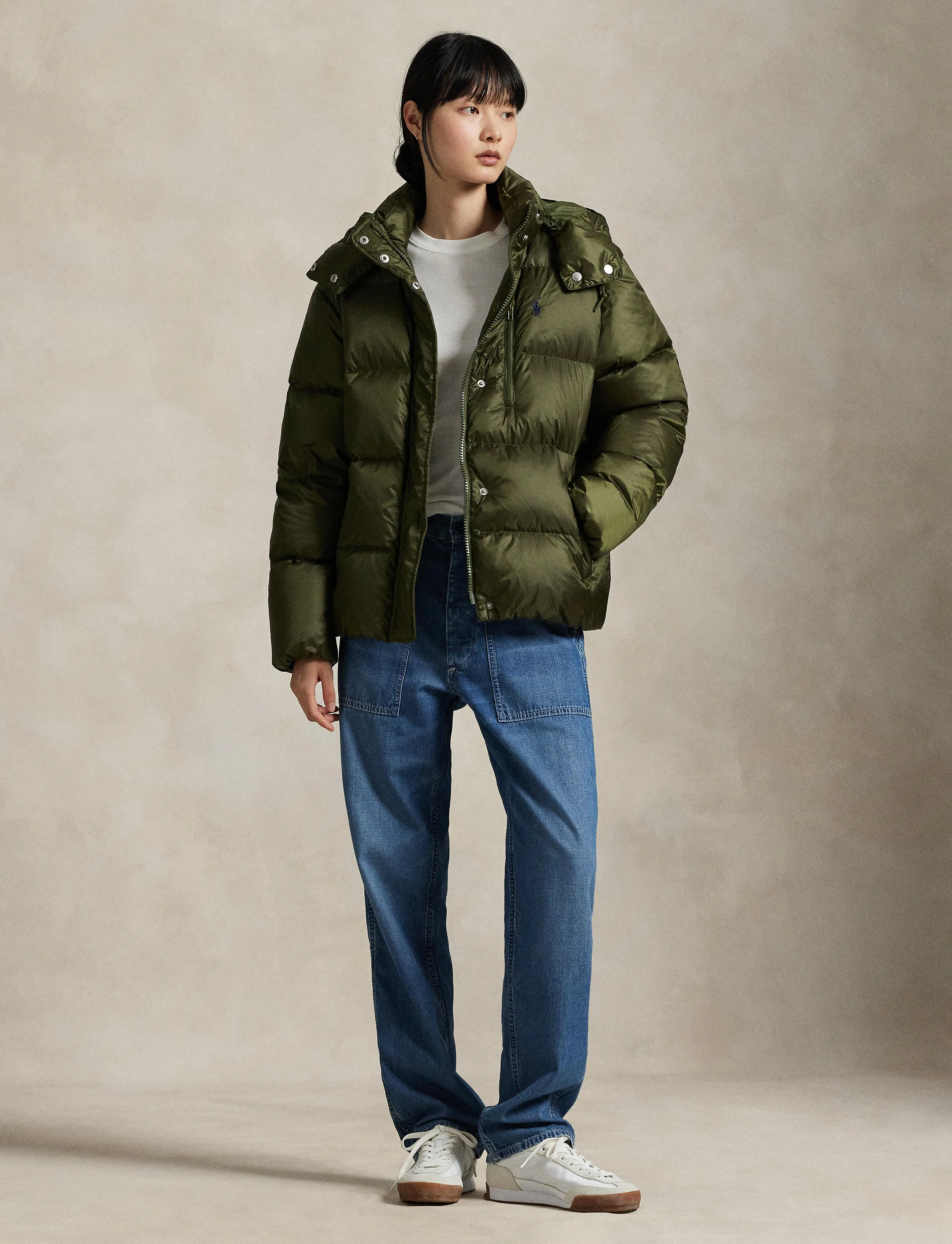 Polo Ralph Lauren Mid-Weight Down Puffer Jacket, XL, Jackets, Grün - Padded Frauen