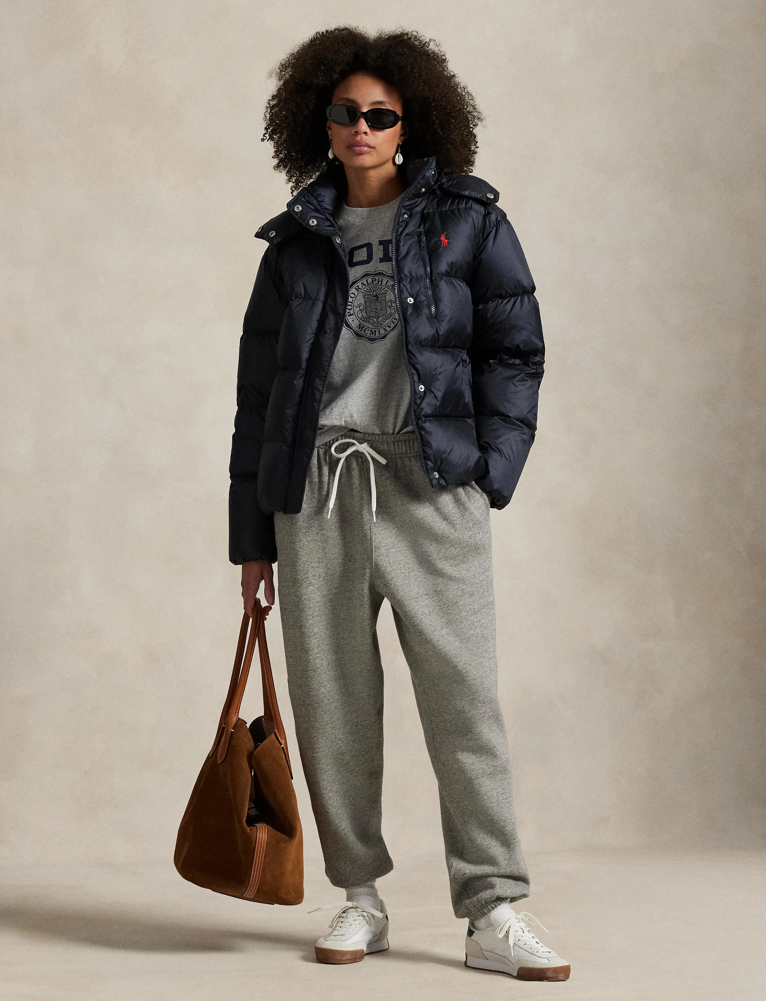 Polo Ralph Lauren Mid-Weight Down Puffer Jacket, S, Jackets, Marineblau - Padded Frauen