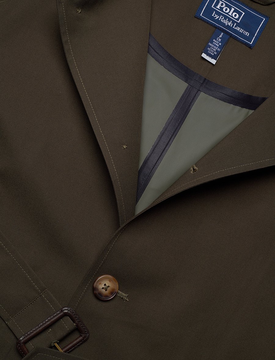 Polo Ralph Lauren - Water-Resistant Twill Long Car Coat - olive - 2