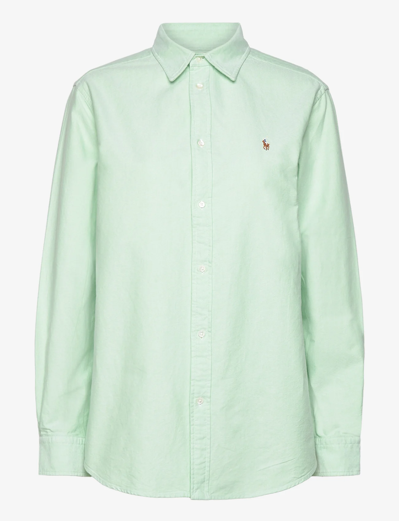 Polo Ralph Lauren - Relaxed Fit Cotton Oxford Shirt - krekli ar garām piedurknēm - lime drop - 0