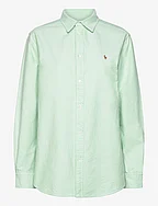 Relaxed Fit Cotton Oxford Shirt - LIME DROP