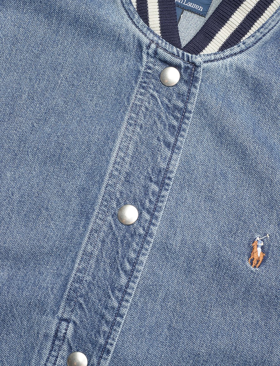 Polo Ralph Lauren - Logo Flag Bomber Jacket - merl wash - 2