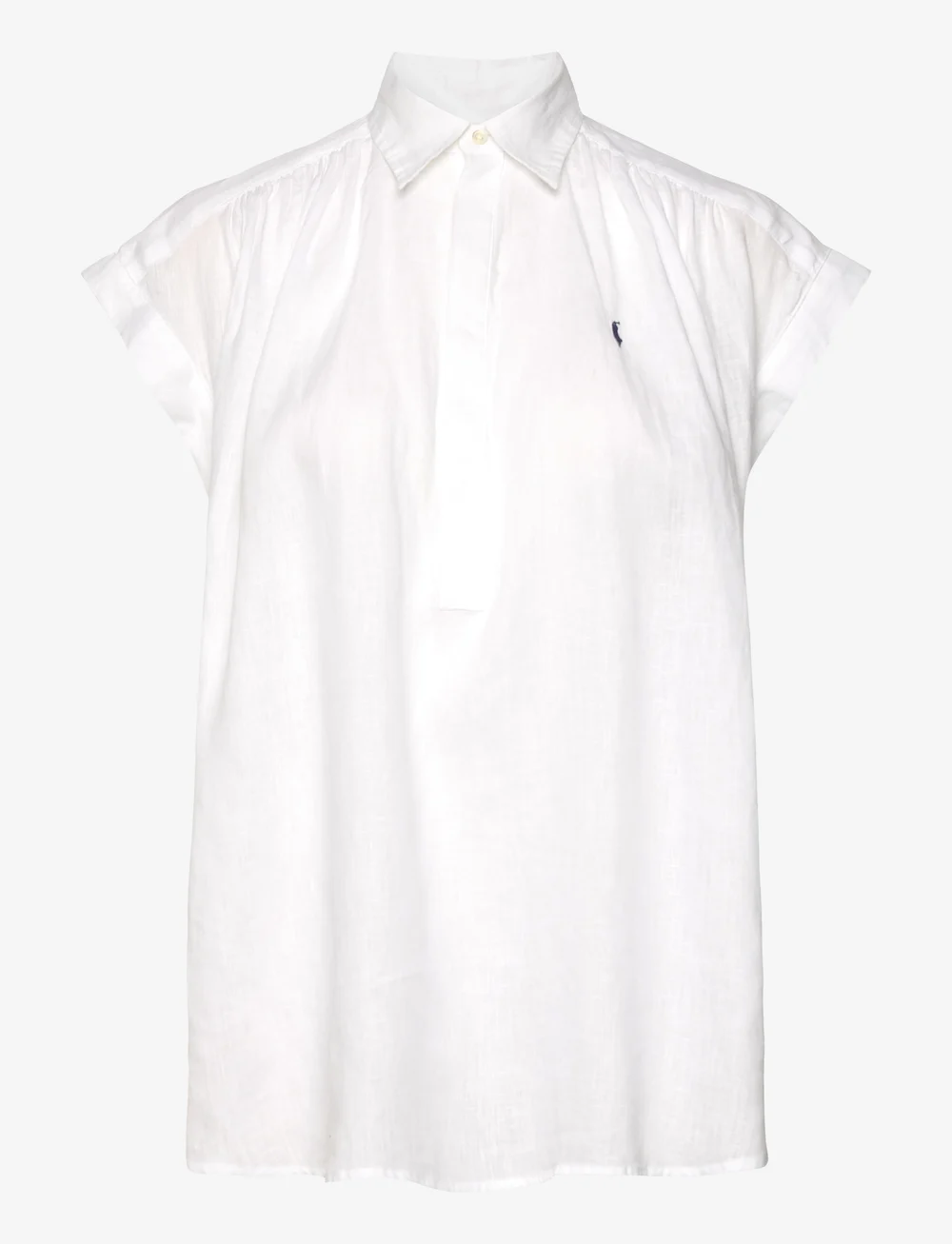 Polo Ralph Lauren - Linen Popover Shirt - pellavakauluspaidat - white - 0