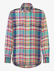 Polo Ralph Lauren - Plaid Linen Utility Shirt - langärmlige hemden - 1720 multi plaid - 0