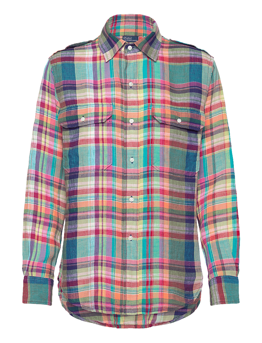 Polo Ralph Lauren - Plaid Linen Utility Shirt - 1720 multi plaid - 0
