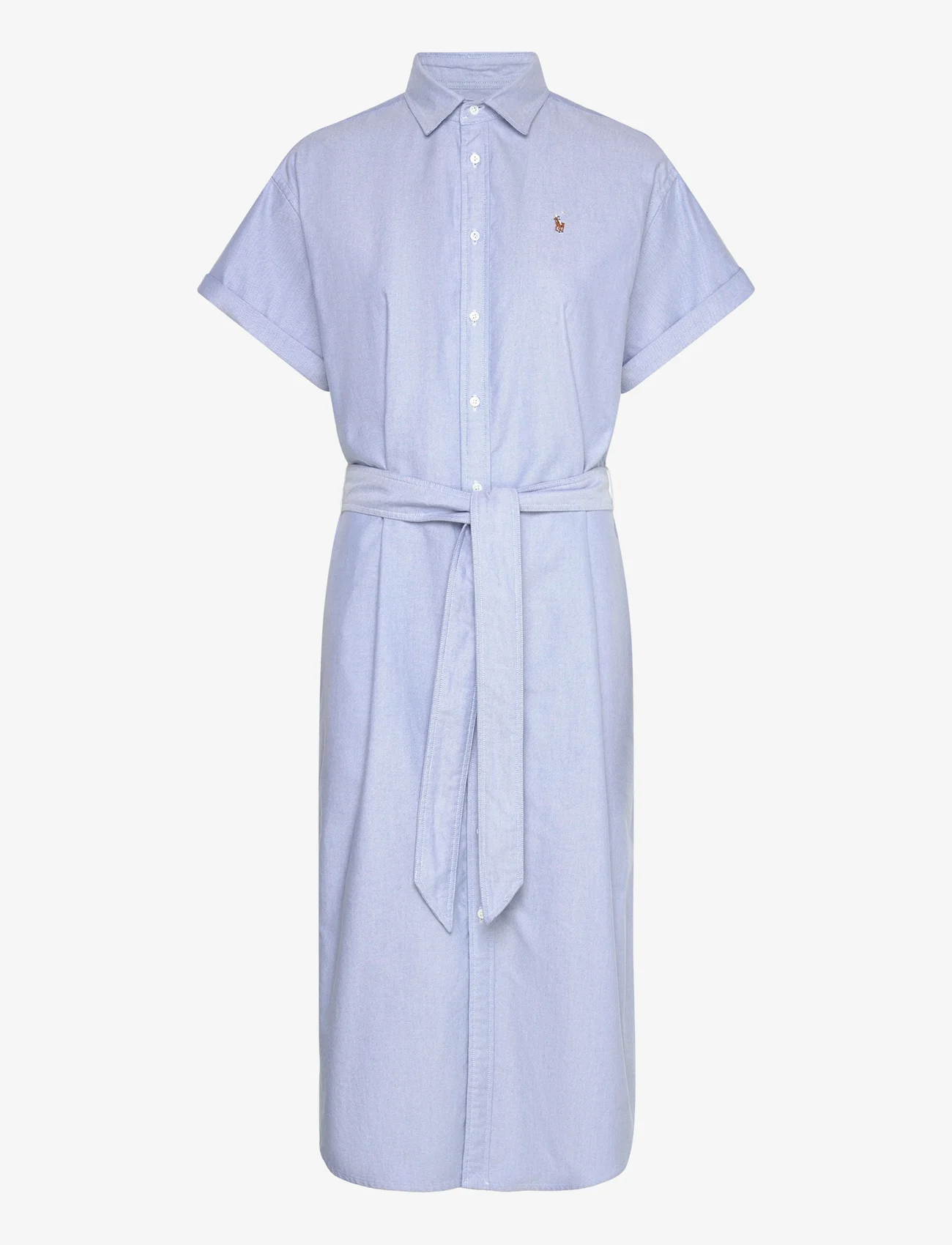 Polo Ralph Lauren - Belted Short-Sleeve Oxford Shirtdress - shirt dresses - bsr blue - 0