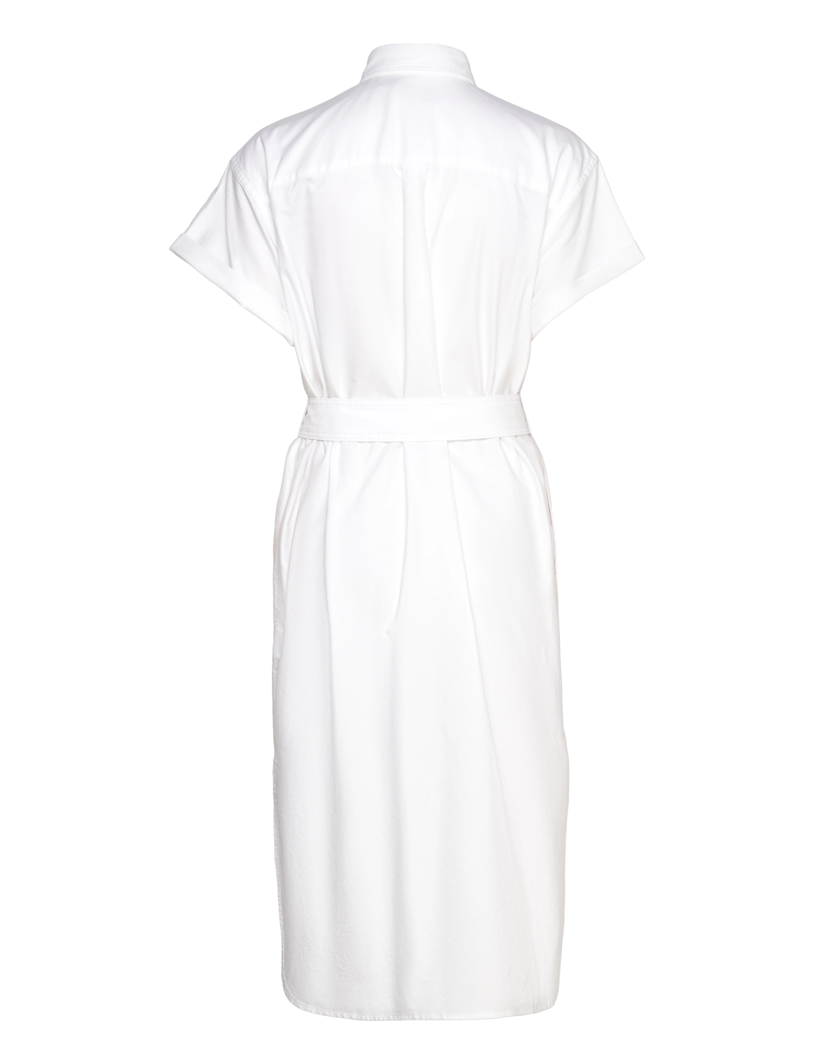 Polo Ralph Lauren - Belted Short-Sleeve Oxford Shirtdress - bsr white - 1