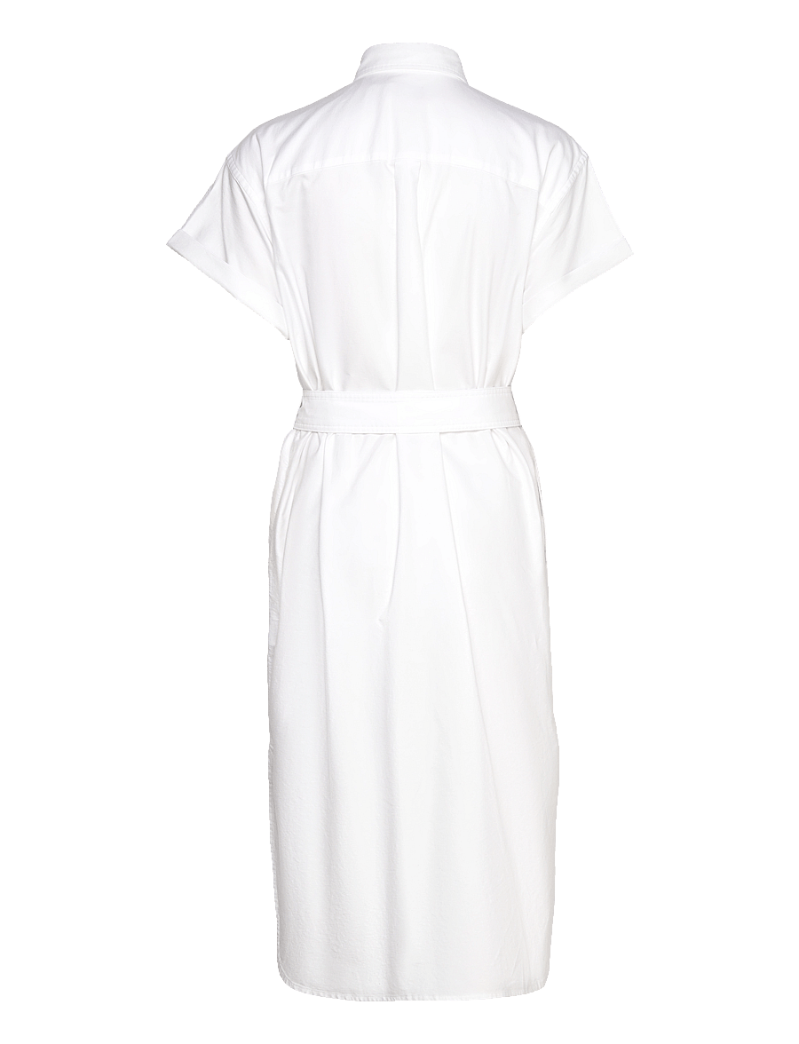 Polo Ralph Lauren - Belted Short-Sleeve Oxford Shirtdress - bsr white - 1