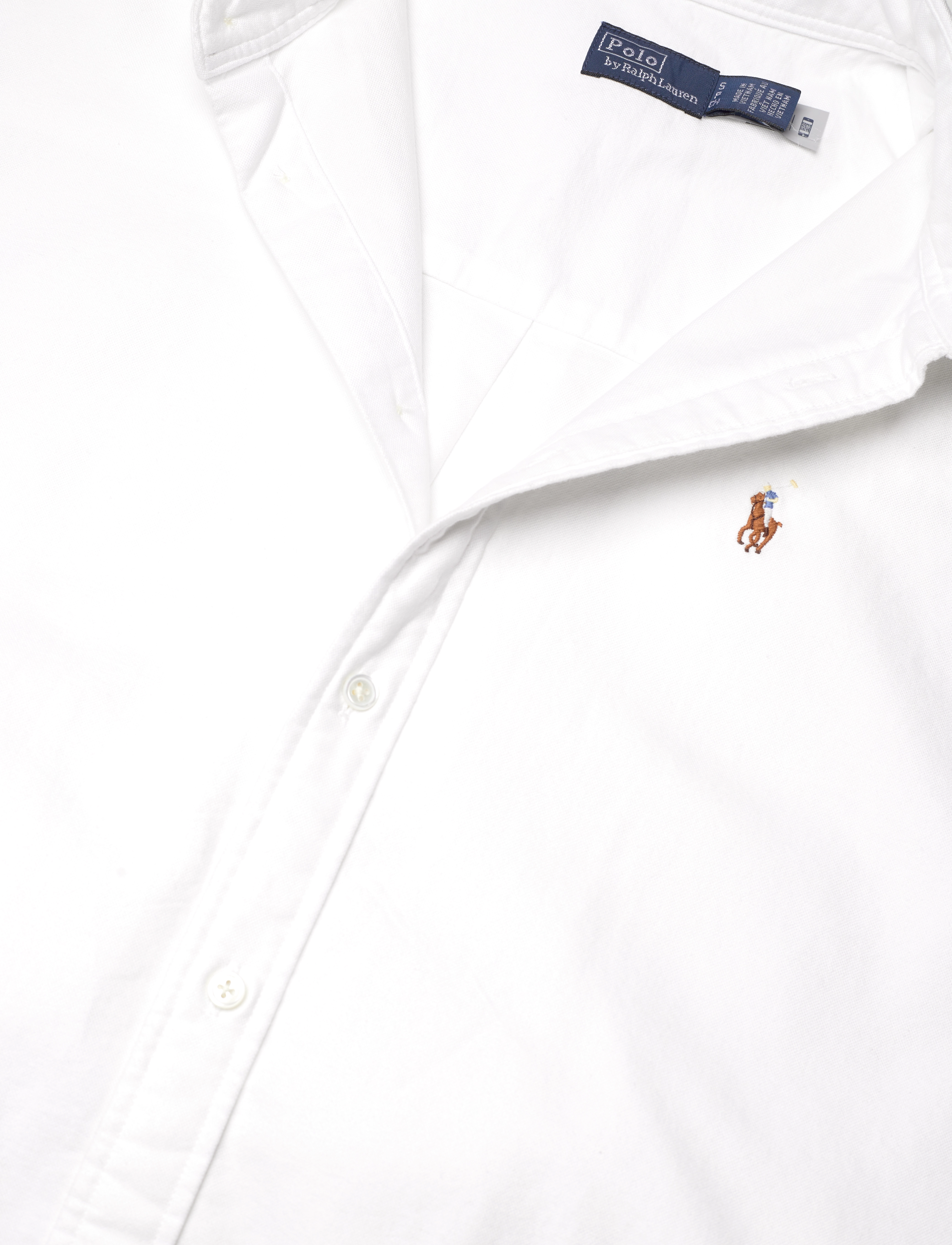 Polo Ralph Lauren - Belted Short-Sleeve Oxford Shirtdress - bsr white - 4