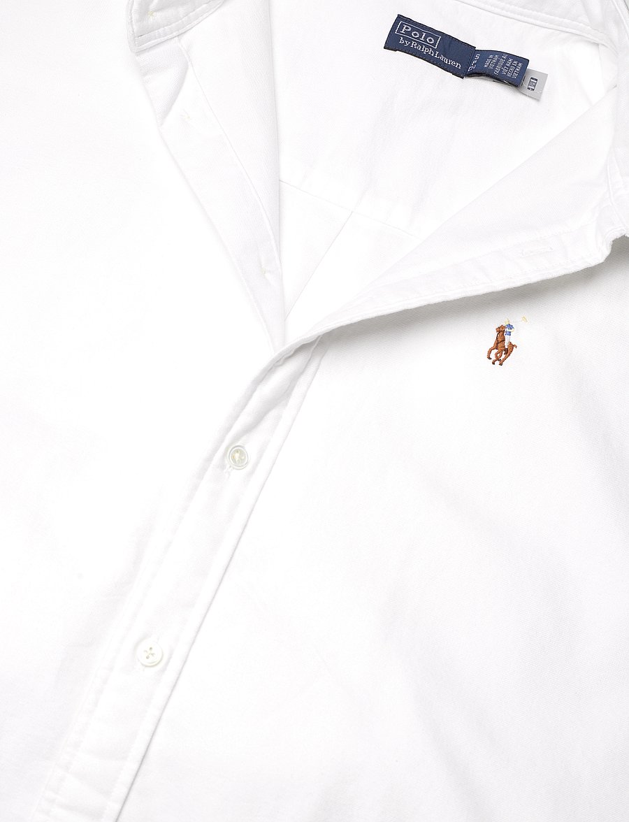 Polo Ralph Lauren - Belted Short-Sleeve Oxford Shirtdress - bsr white - 4