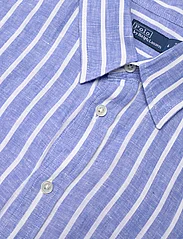 Polo Ralph Lauren - Belted Striped Linen Shirtdress - skjortklänningar - 1722a lake blue/w - 2