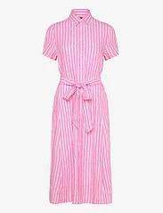 Polo Ralph Lauren - Belted Striped Linen Shirtdress - shirt dresses - 1722b beach pink/ - 0