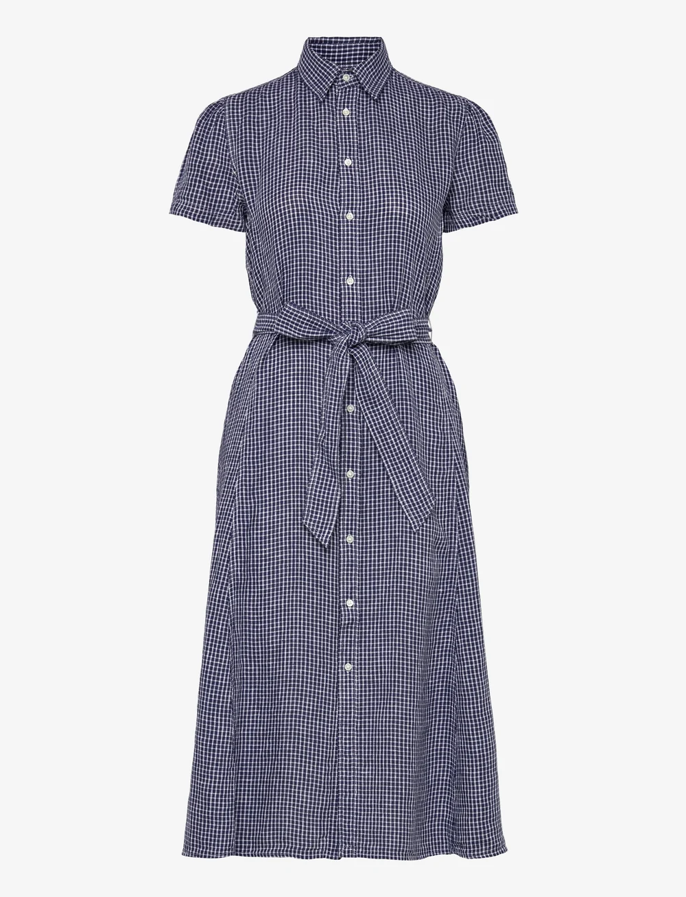 Polo Ralph Lauren - Belted Striped Linen Shirtdress - shirt dresses - 1873 blue/white m - 0