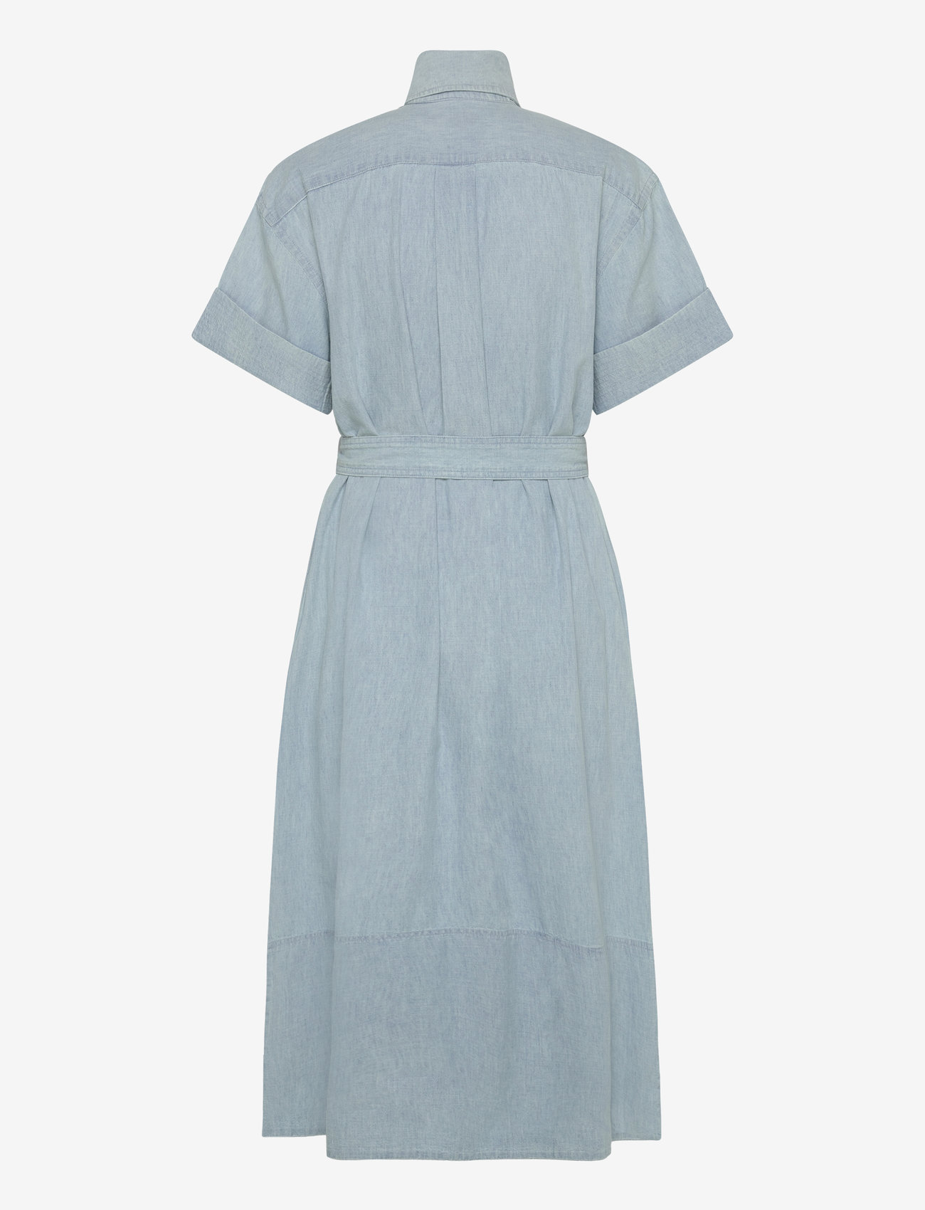 Polo Ralph Lauren - Cotton Chambray Shirtdress - särkkleidid - chambray - 1