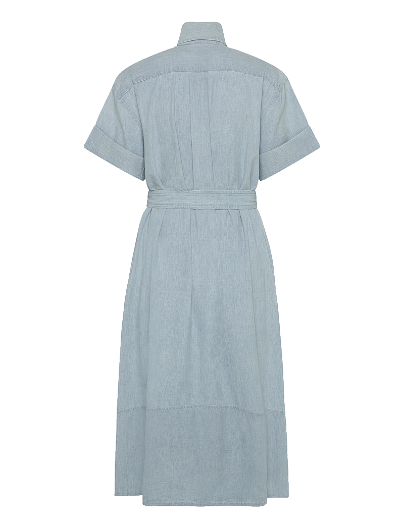 Polo Ralph Lauren - Cotton Chambray Shirtdress - särkkleidid - chambray - 1