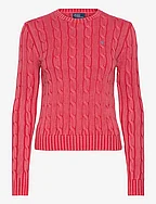Cable-Knit Cotton Crewneck Sweater - CORALLO