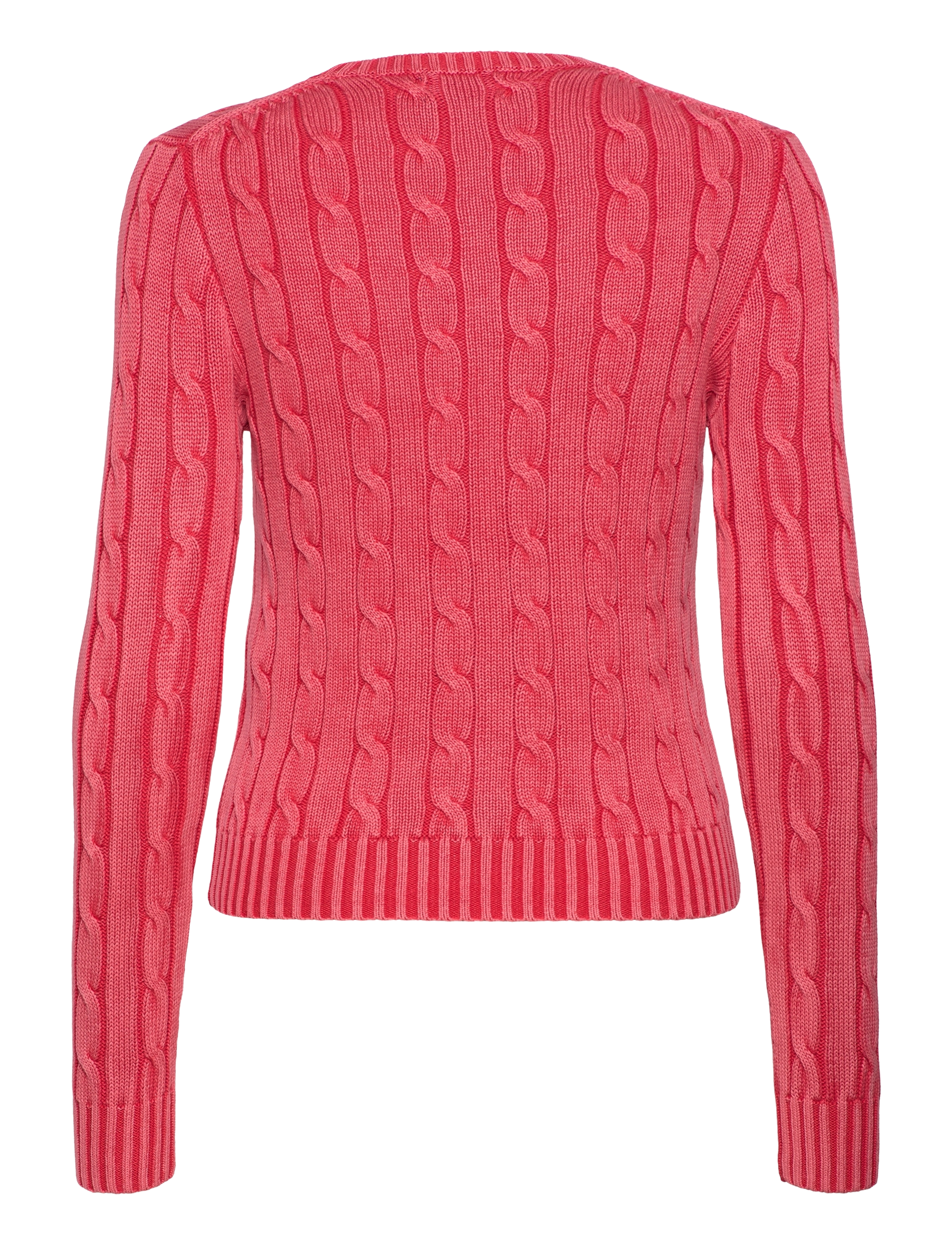 Polo Ralph Lauren - Cable-Knit Cotton Crewneck Sweater - corallo - 1