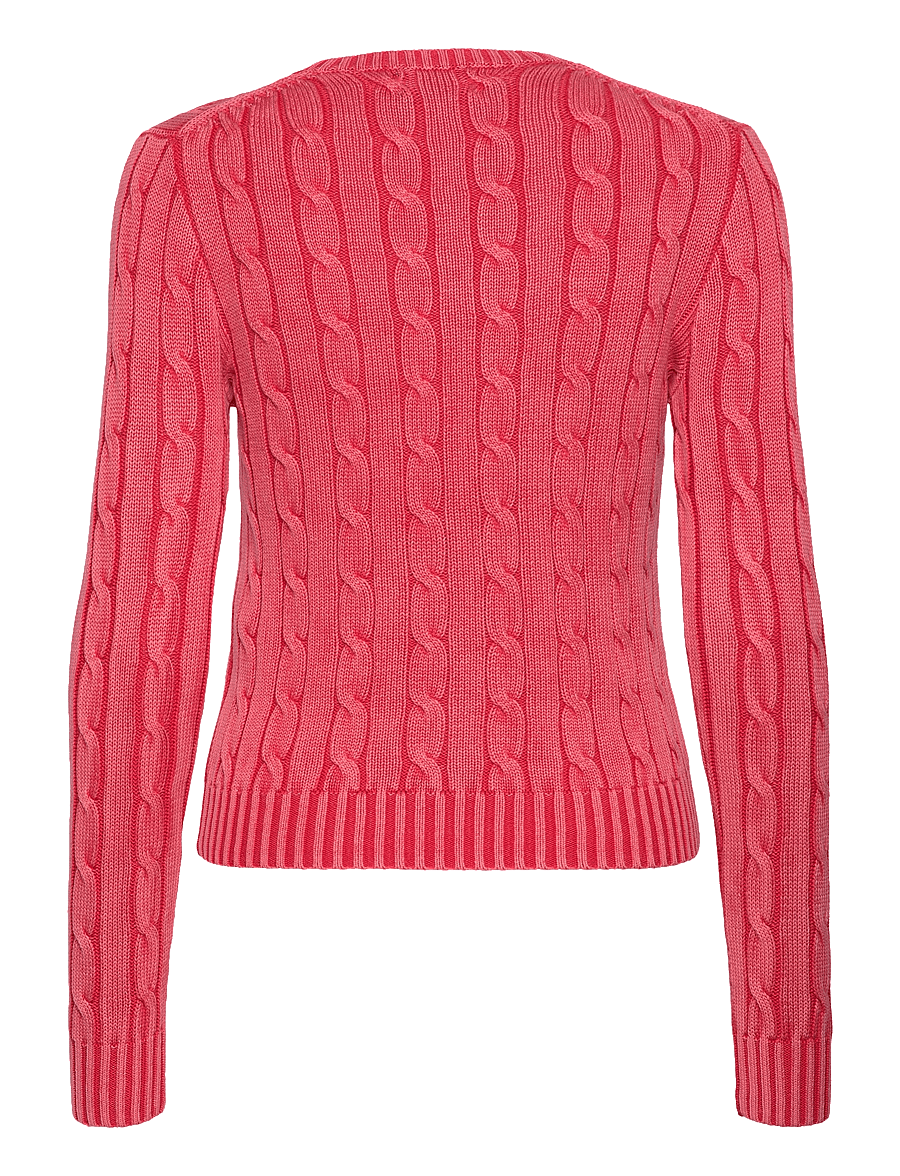 Polo Ralph Lauren - Cable-Knit Cotton Crewneck Sweater - corallo - 1