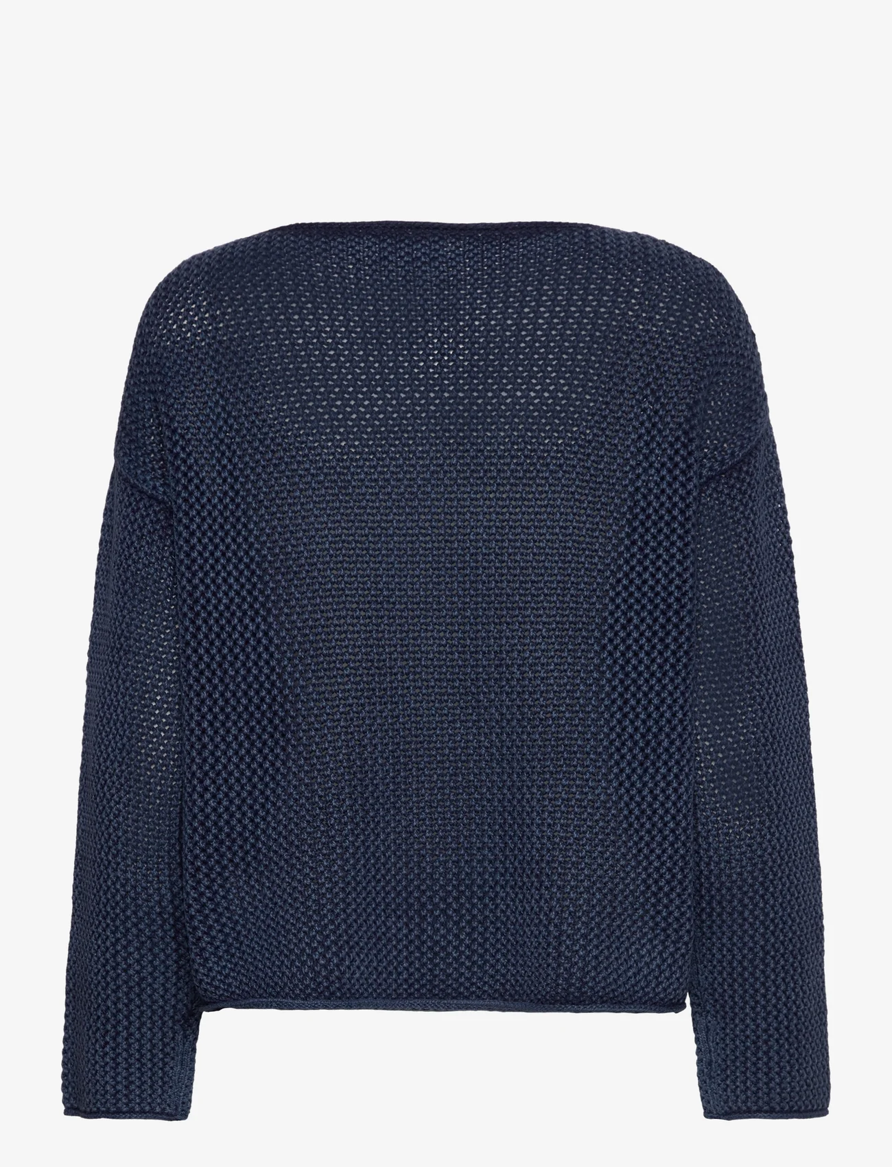 Polo Ralph Lauren - Flag Pointelle Cotton-Linen Sweater - neulepuserot - blue multi - 1