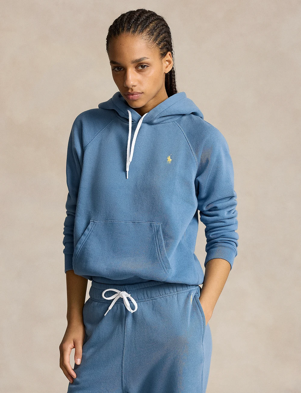 Polo Ralph Lauren Shrunken Fit Fleece Hoodie Hoodies Boozt