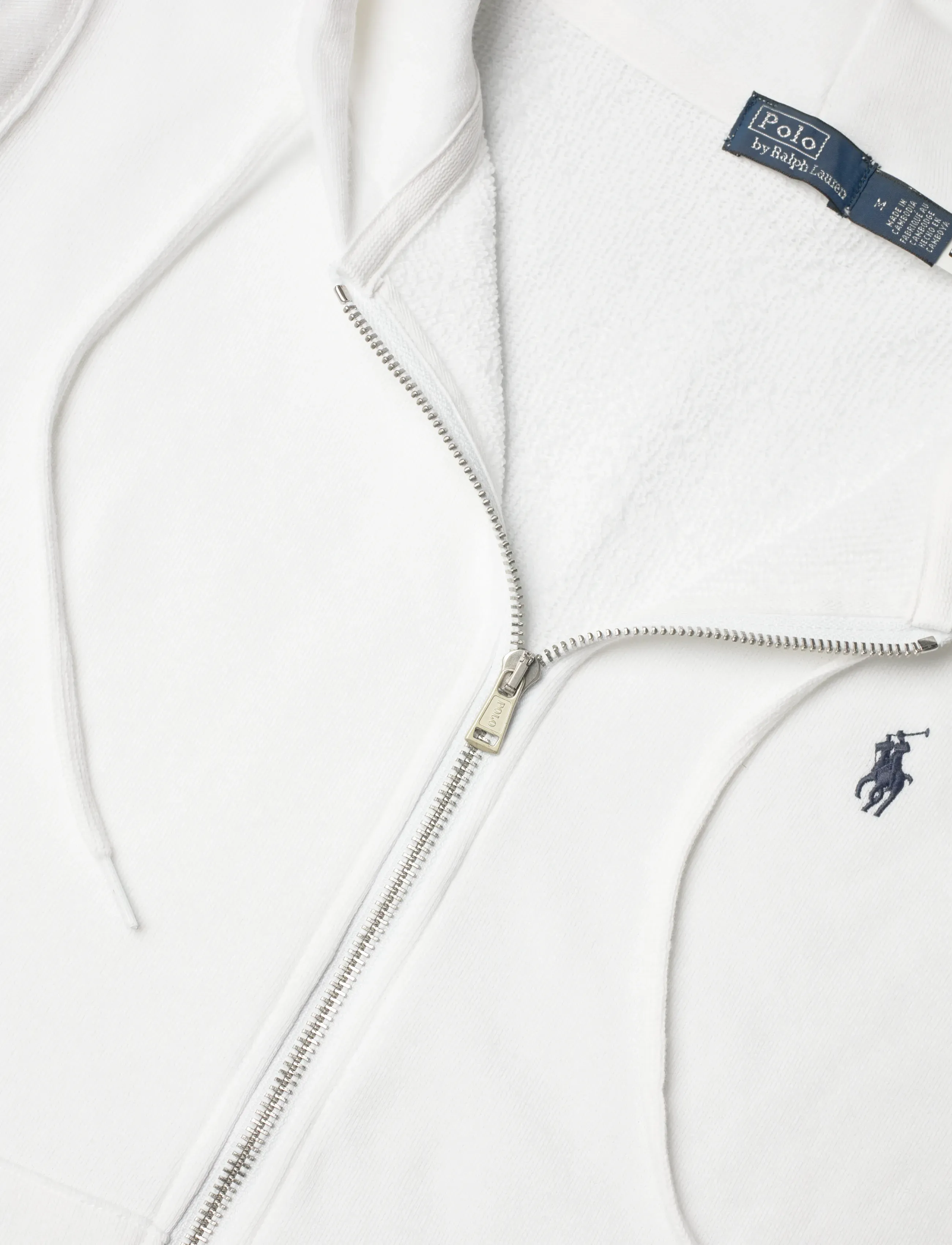 Polo Ralph Lauren - Cotton Fleece Full-Zip Hoodie - white - 2