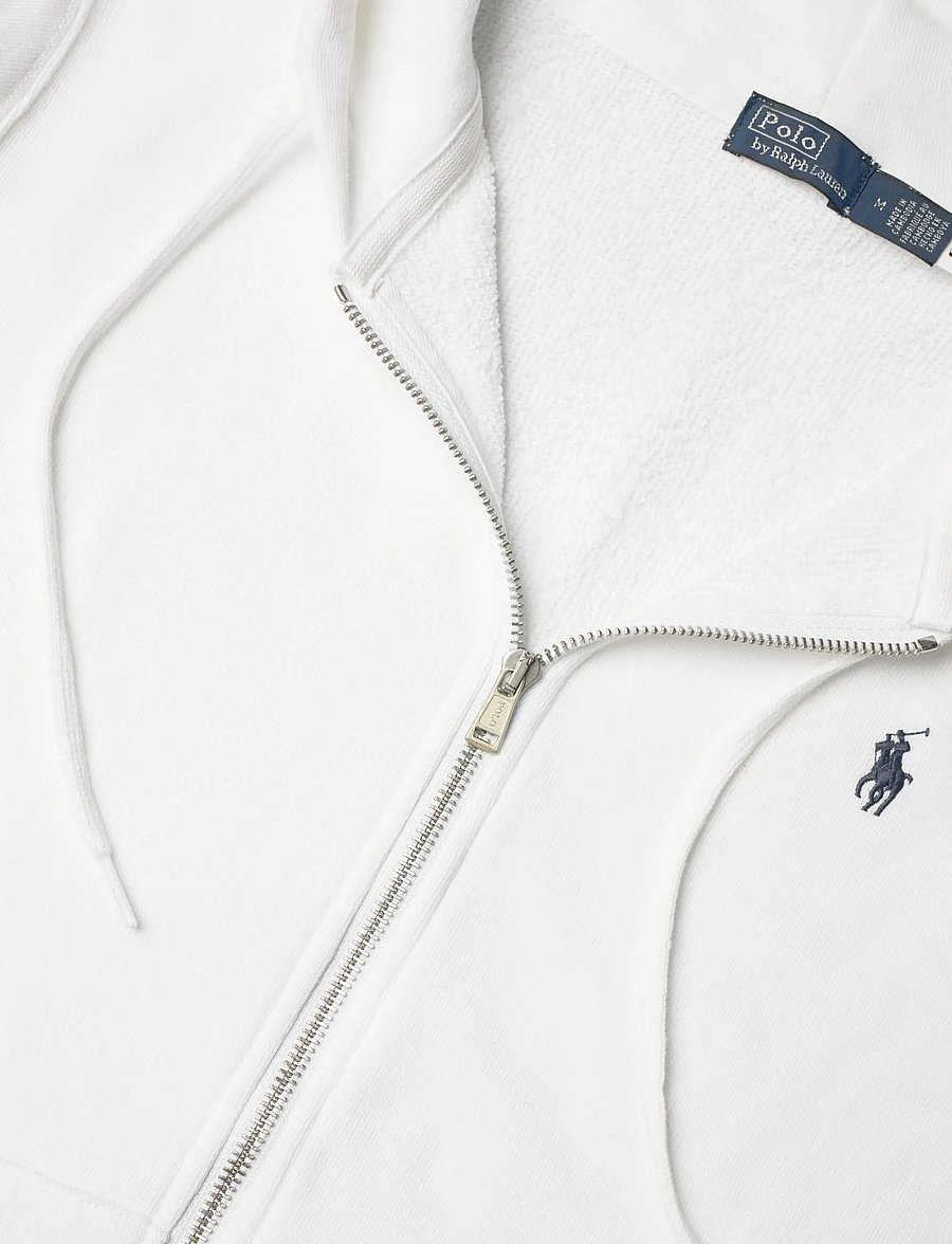 Polo Ralph Lauren - Cotton Fleece Full-Zip Hoodie - white - 2