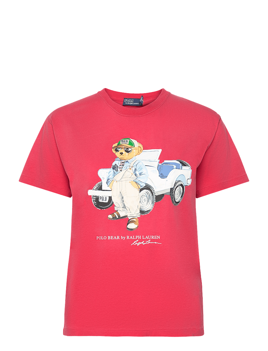 Polo Ralph Lauren - Polo Bear Cotton Jersey Tee - sunrise red - 0