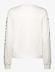Polo Ralph Lauren - Logo Flag Jersey Long-Sleeve Tee - langärmlige tops - deckwash white - 1