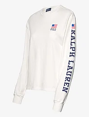 Polo Ralph Lauren - Logo Flag Jersey Long-Sleeve Tee - langärmlige tops - deckwash white - 2