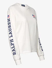 Polo Ralph Lauren - Logo Flag Jersey Long-Sleeve Tee - langärmlige tops - deckwash white - 3