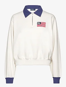 Logo Flag Fleece Half-Zip Pullover, Polo Ralph Lauren