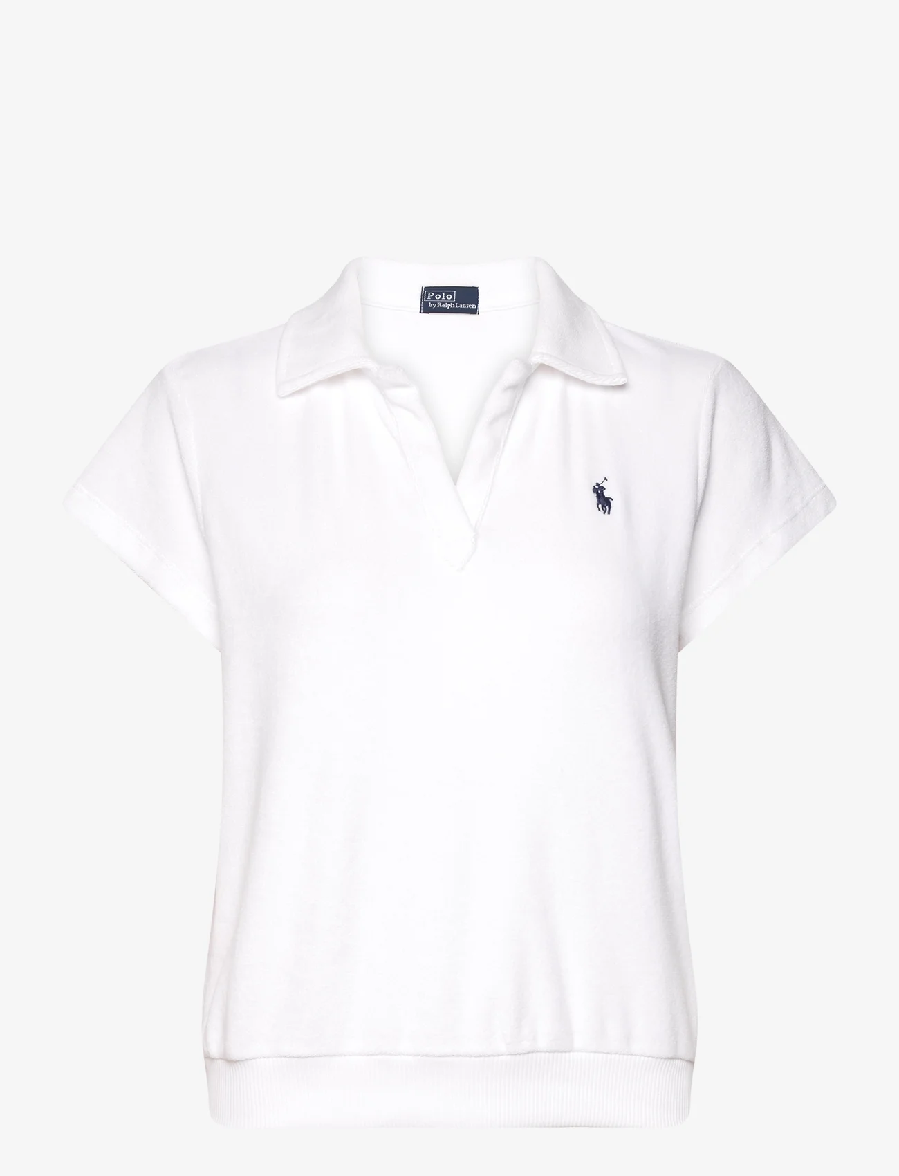 Polo Ralph Lauren - Shrunken Fit Terry Polo Shirt - polo's - white - 0