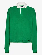 Cropped Terry Rugby Shirt - BILLIARD
