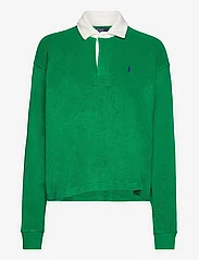 Polo Ralph Lauren - Cropped Terry Rugby Shirt - sweatshirts - billiard - 0